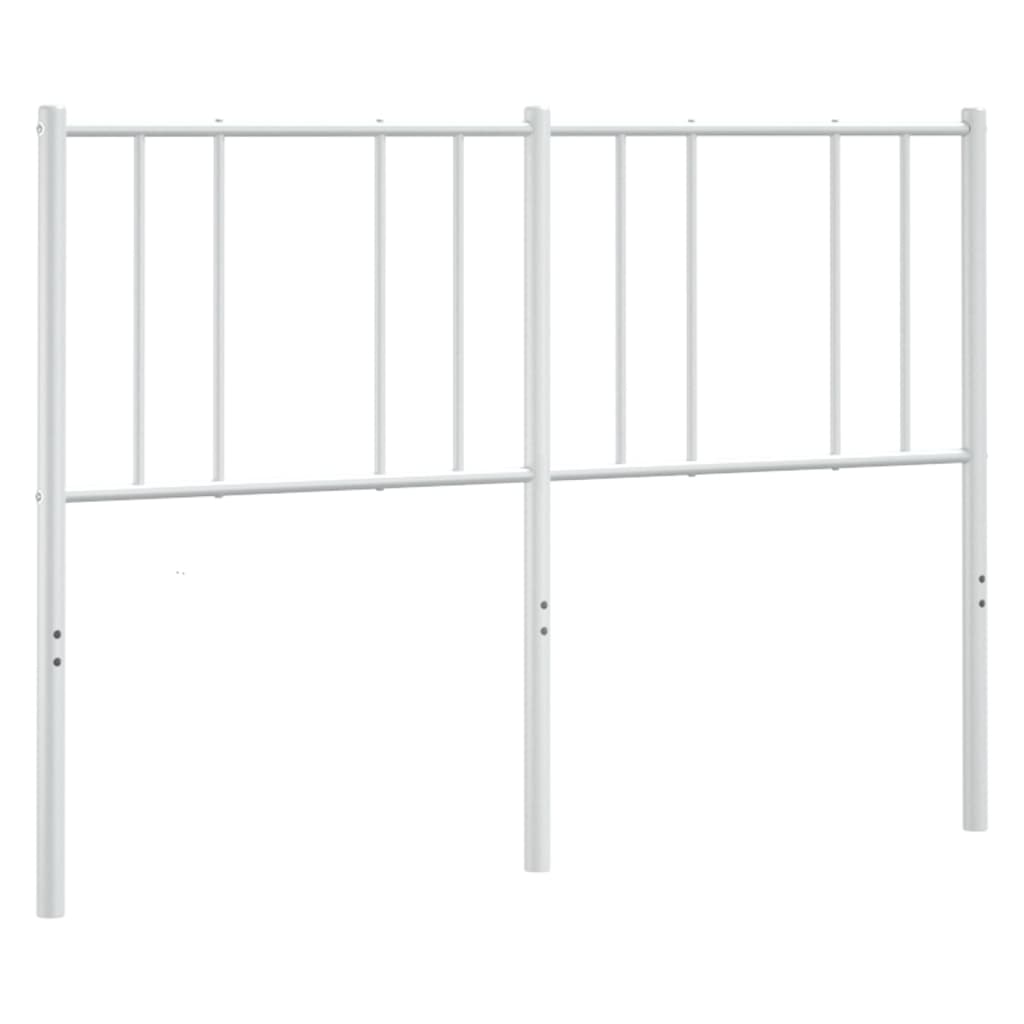 Utskiftbar sengegavl i metall hvit 120 cm