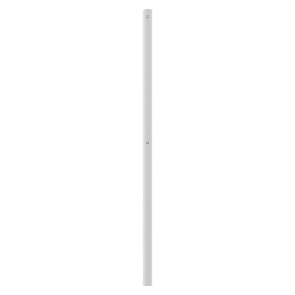 Utskiftbar sengegavl i metall hvit 160 cm
