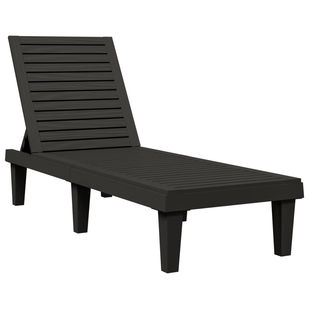 Solseng svart 155x58x83 cm polypropylen