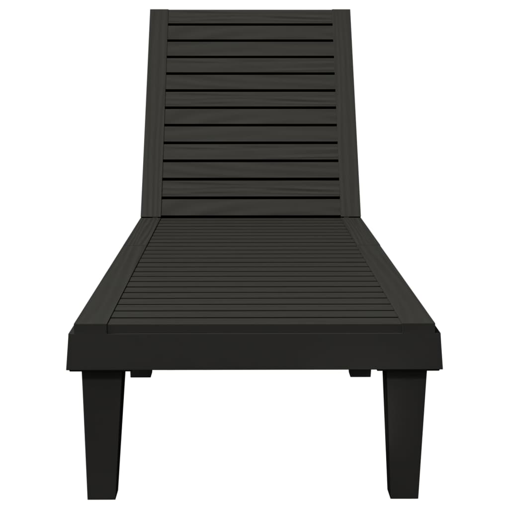 Solseng svart 155x58x83 cm polypropylen