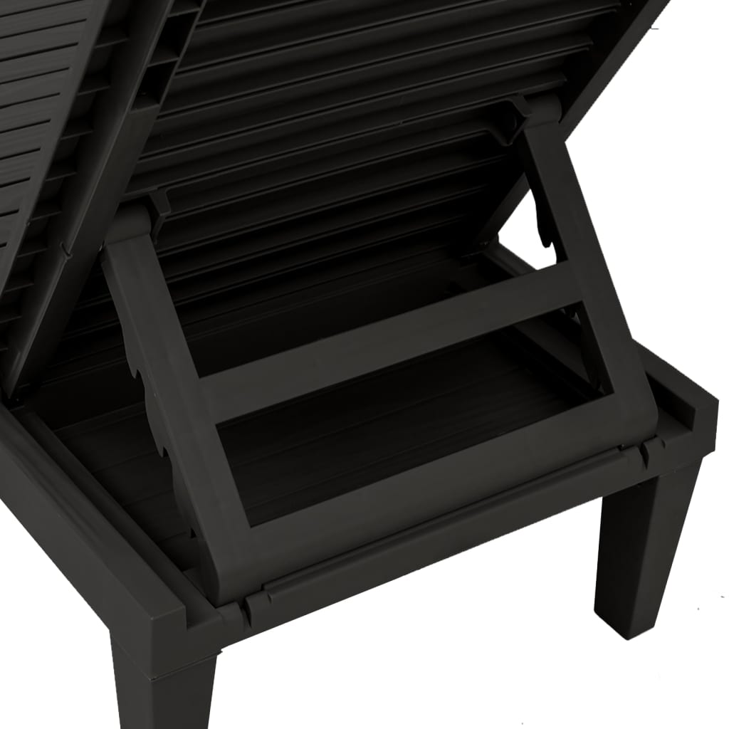 Solseng svart 155x58x83 cm polypropylen