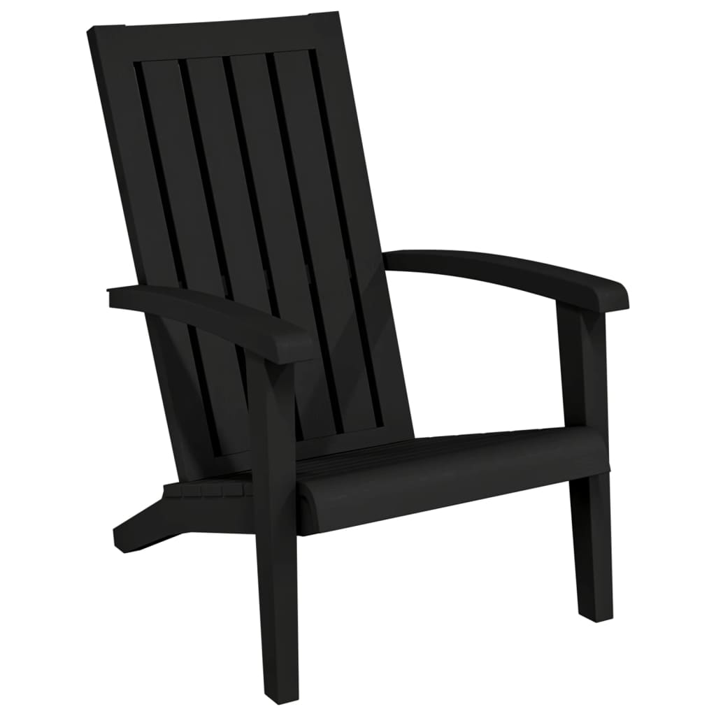 Adirondack hagestol svart polypropylen