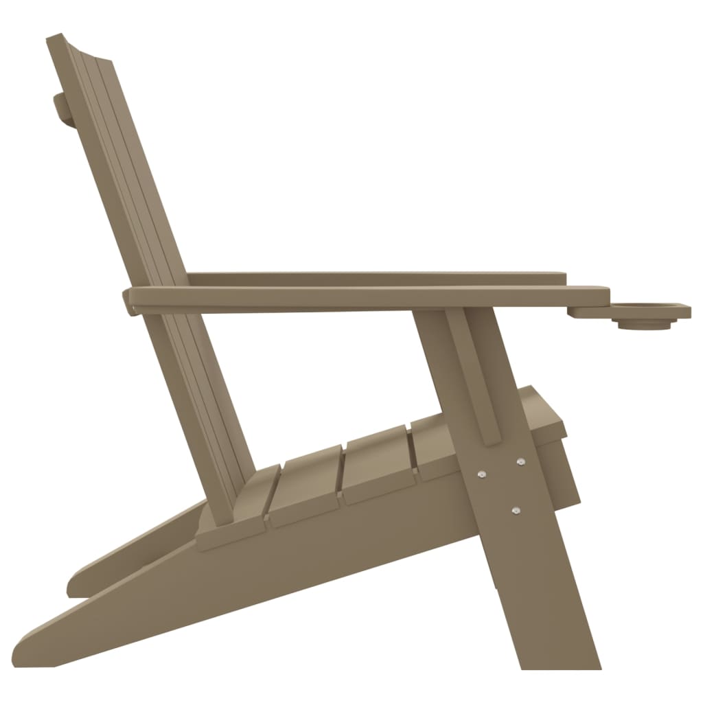 Adirondack hagestol lysebrun 75x88,5x89,5 cm polypropylen