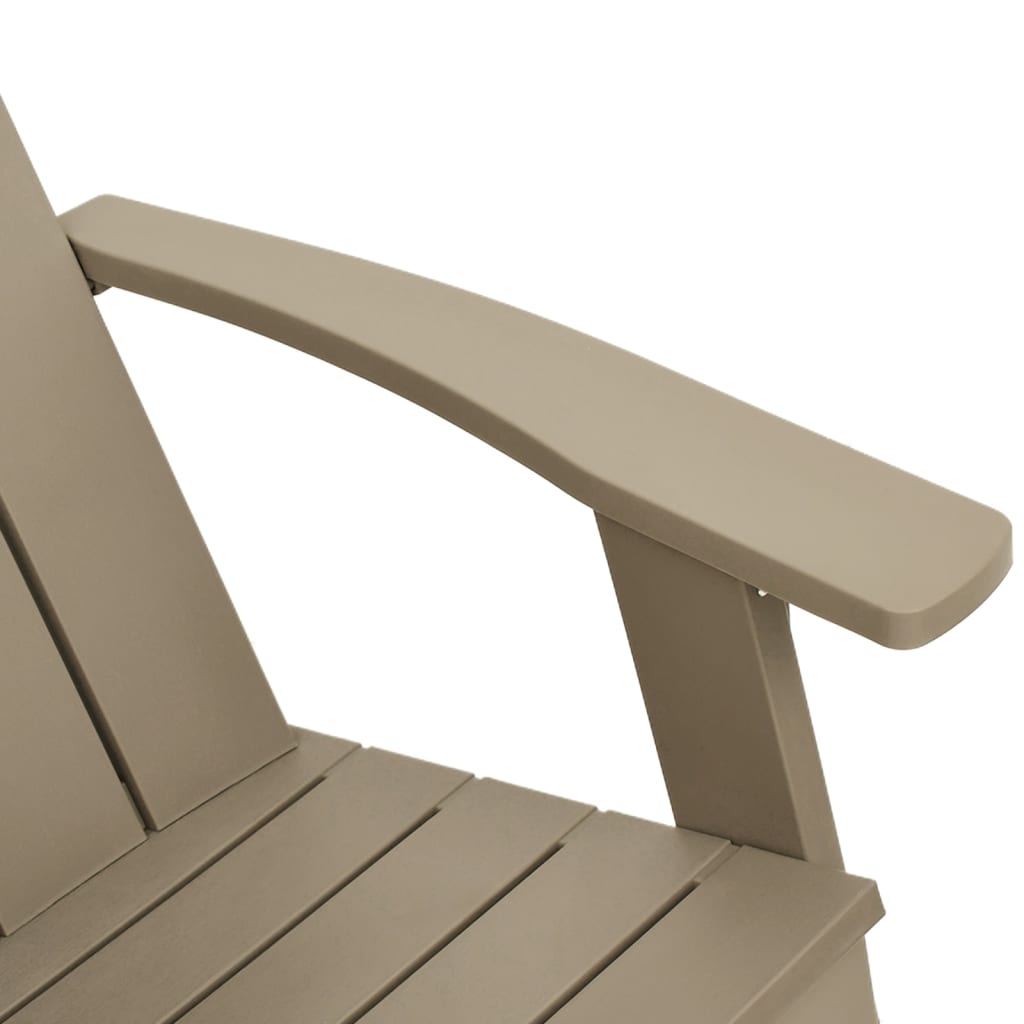 Adirondack hagestol lysebrun 75x88,5x89,5 cm polypropylen