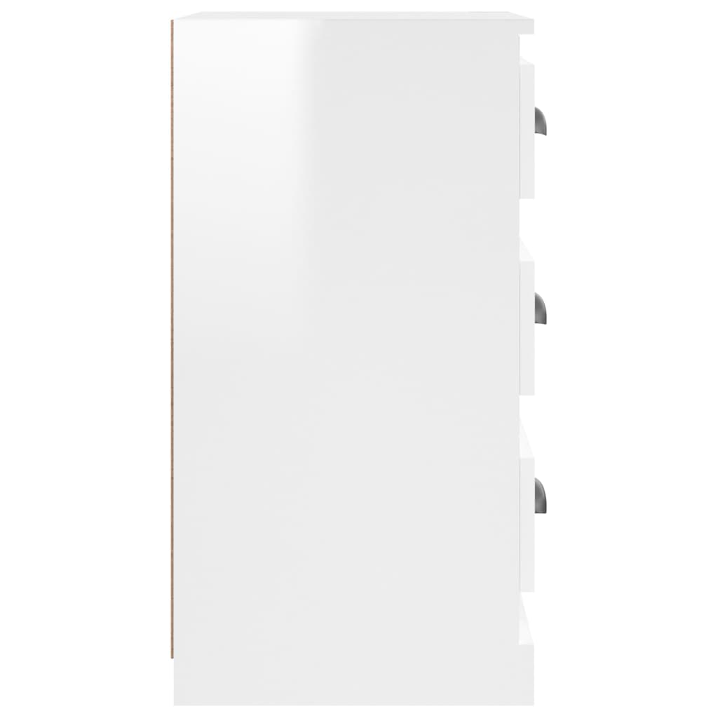 Skjenk høyglans hvit 36x35,5x67,5 cm konstruert tre