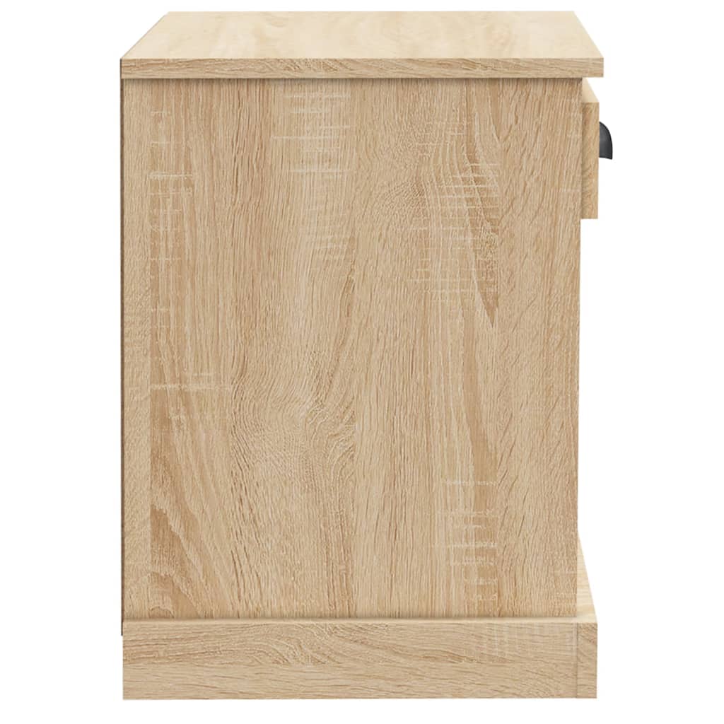 Nattbord 2 stk sonoma eik 43x36x50 cm