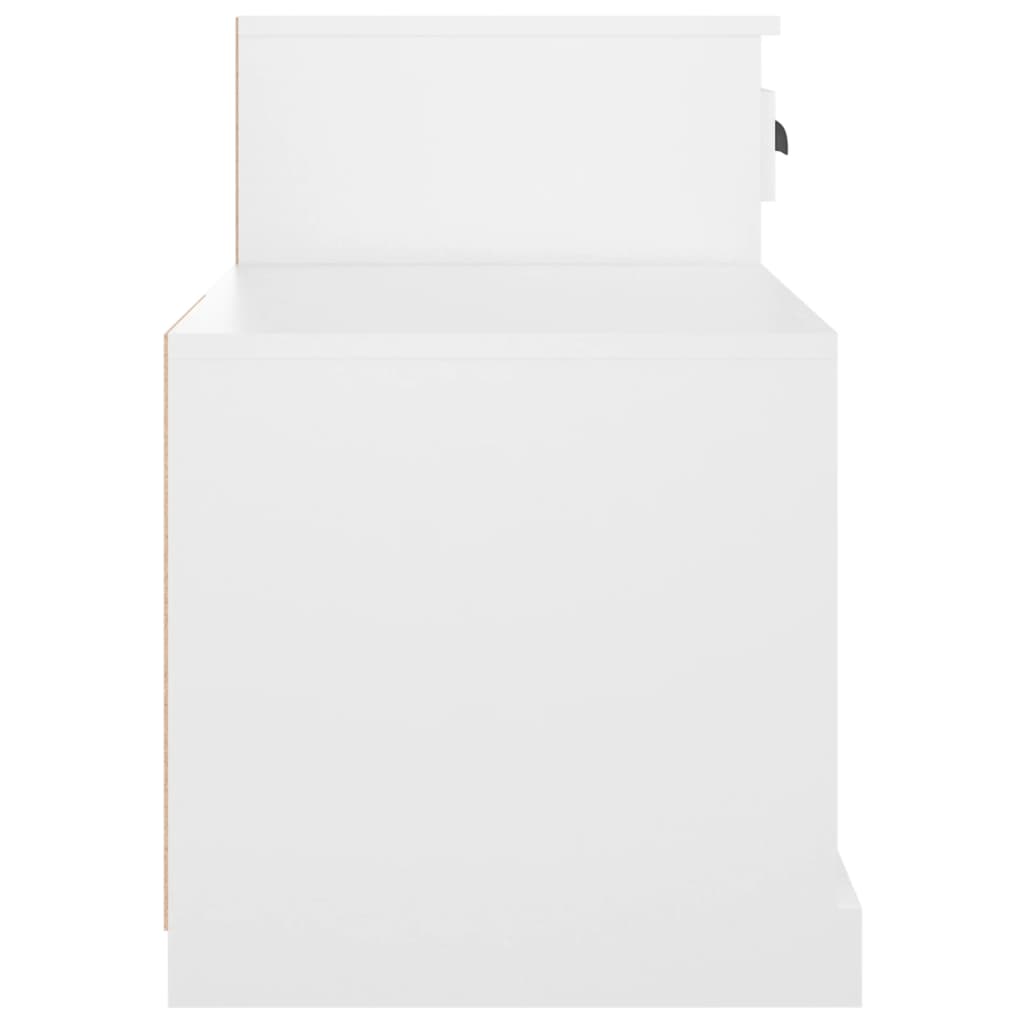 Skoskap hvit 100x42x60 cm konstruert tre