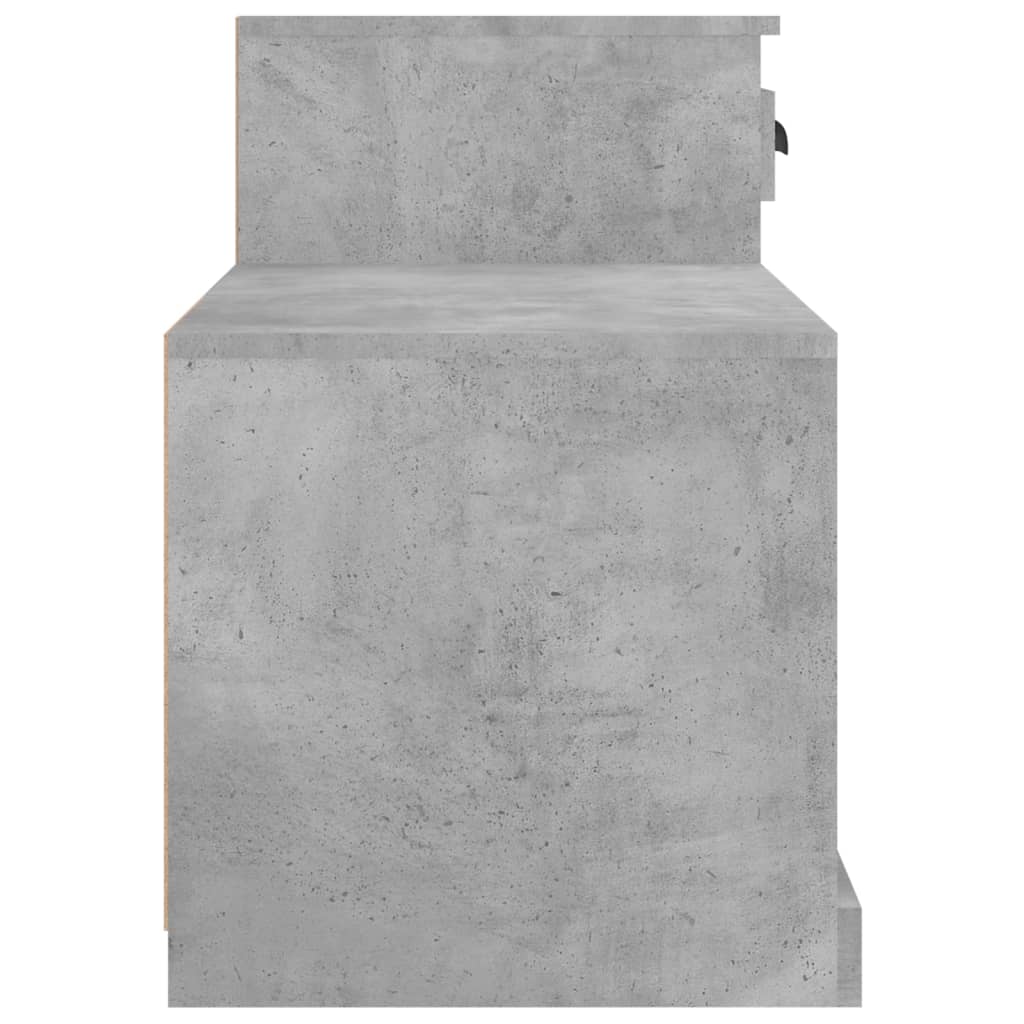 Skoskap betonggrå 100x42x60 cm konstruert tre