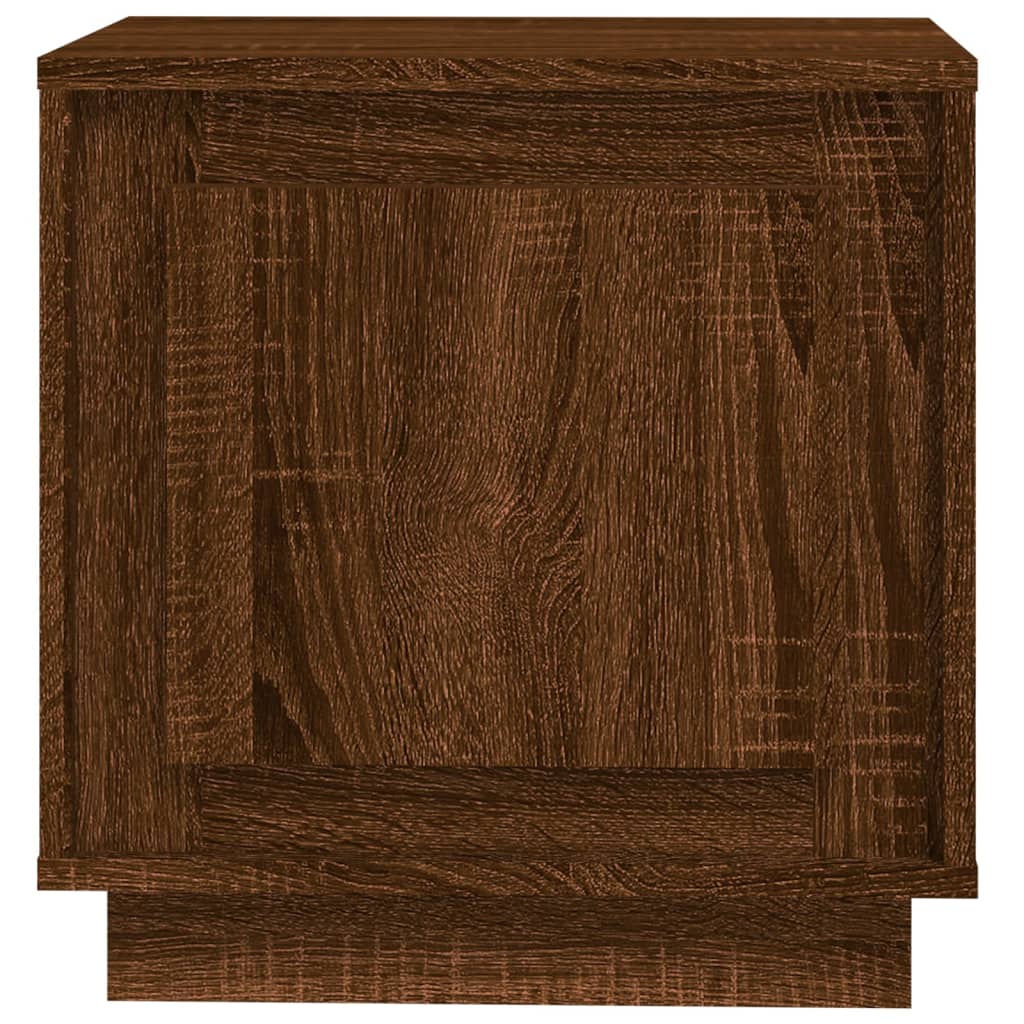 Nattbord brun eik 44x35x45 cm konstruert tre