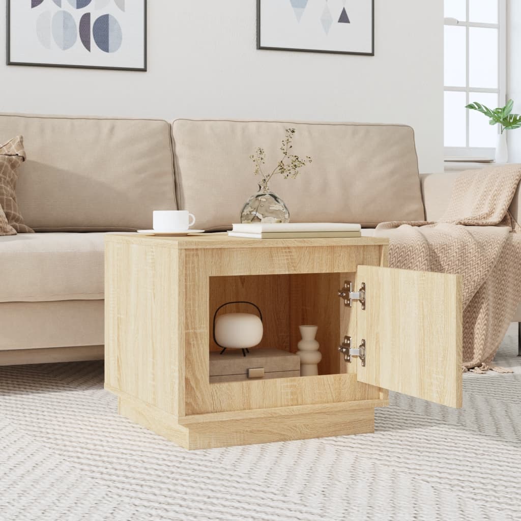 Salongbord sonoma eik 51x50x44 cm konstruert tre