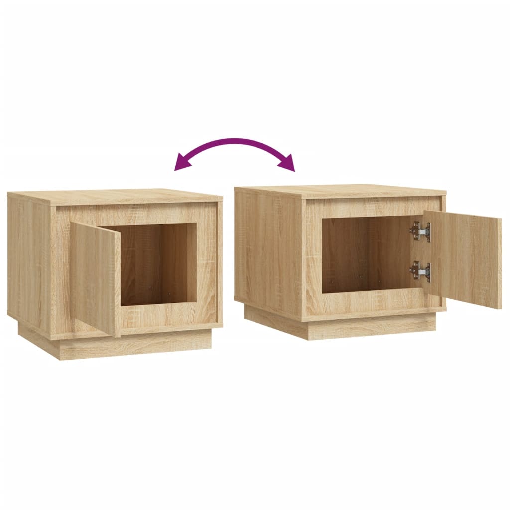 Salongbord sonoma eik 51x50x44 cm konstruert tre