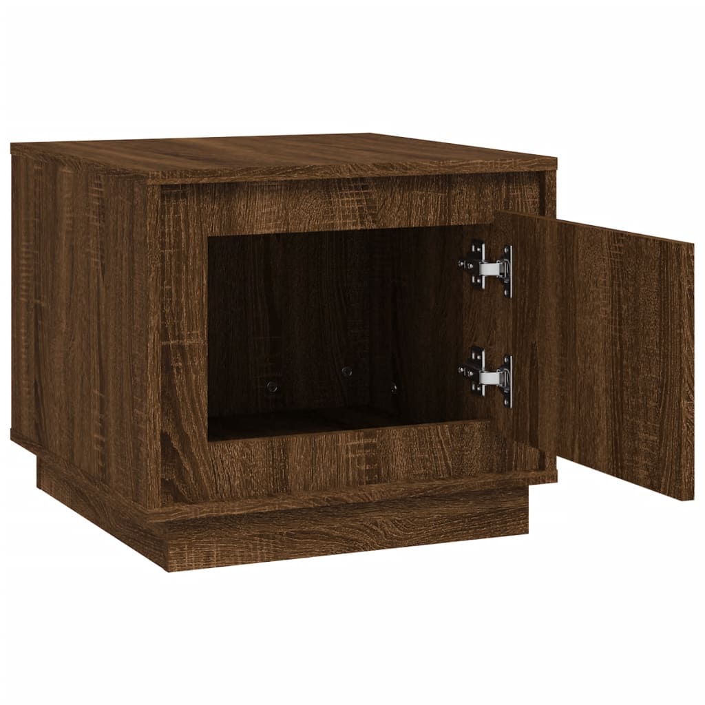 Salongbord brun eik 51x50x44 cm konstruert tre