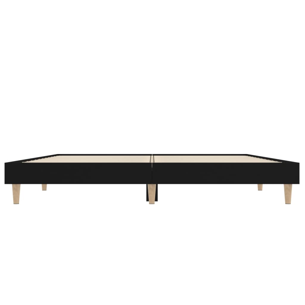 Sengeramme svart 120x190 cm konstruert tre
