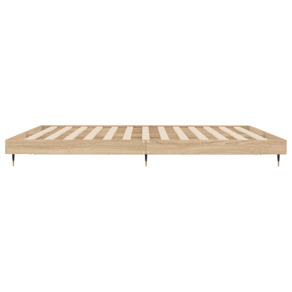 Sengeramme uten madrass sonoma eik 120x200 cm konstruert tre