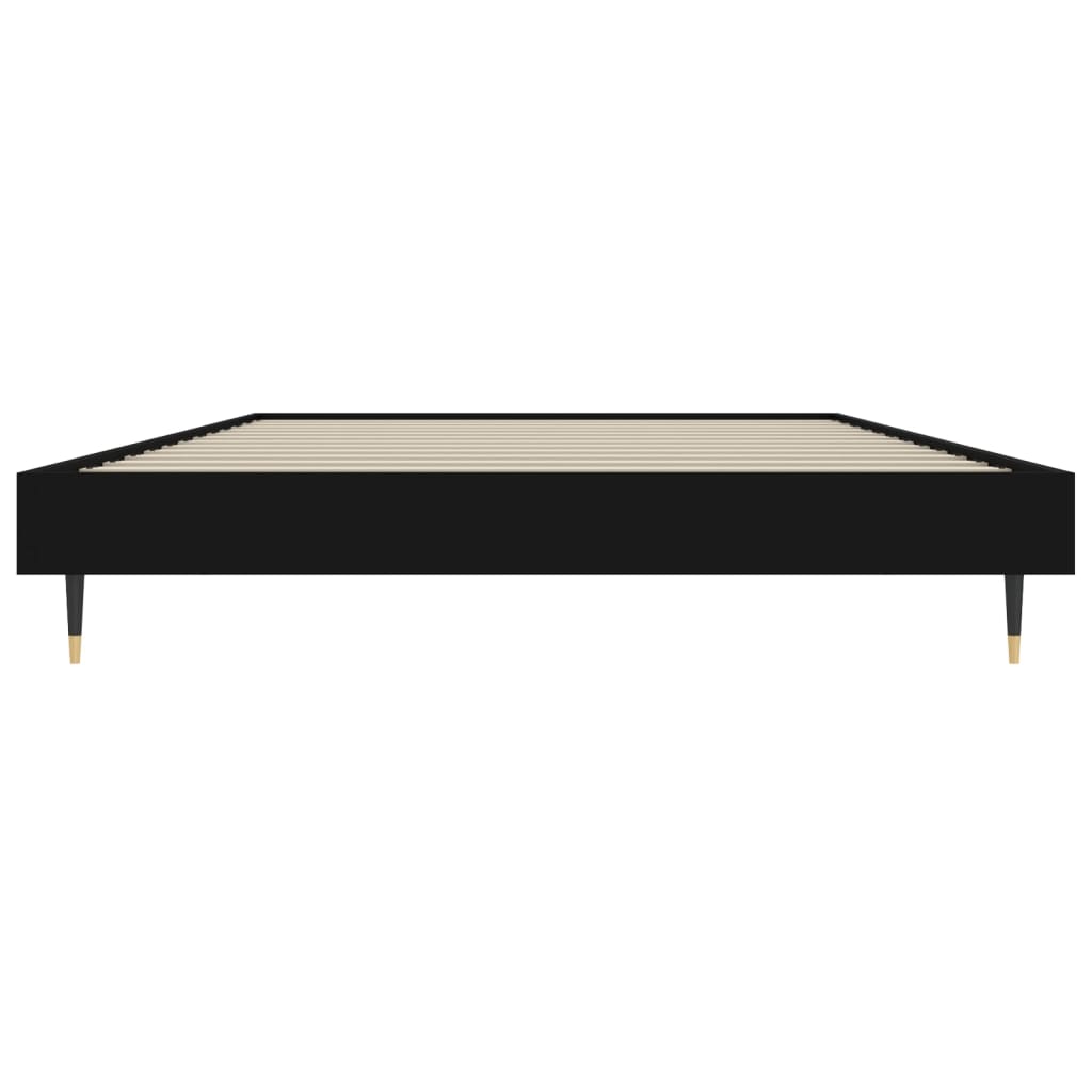 Sengeramme svart 90x200 cm konstruert tre