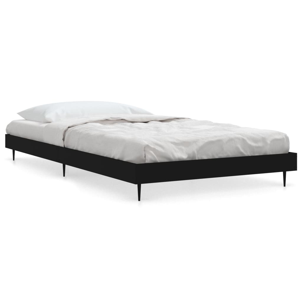 Sengeramme svart 100x200 cm konstruert tre