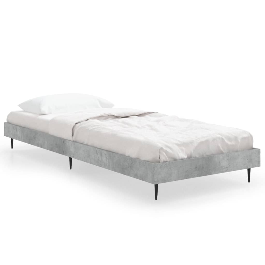 Sengeramme betonggrå 75x190 cm konstruert tre