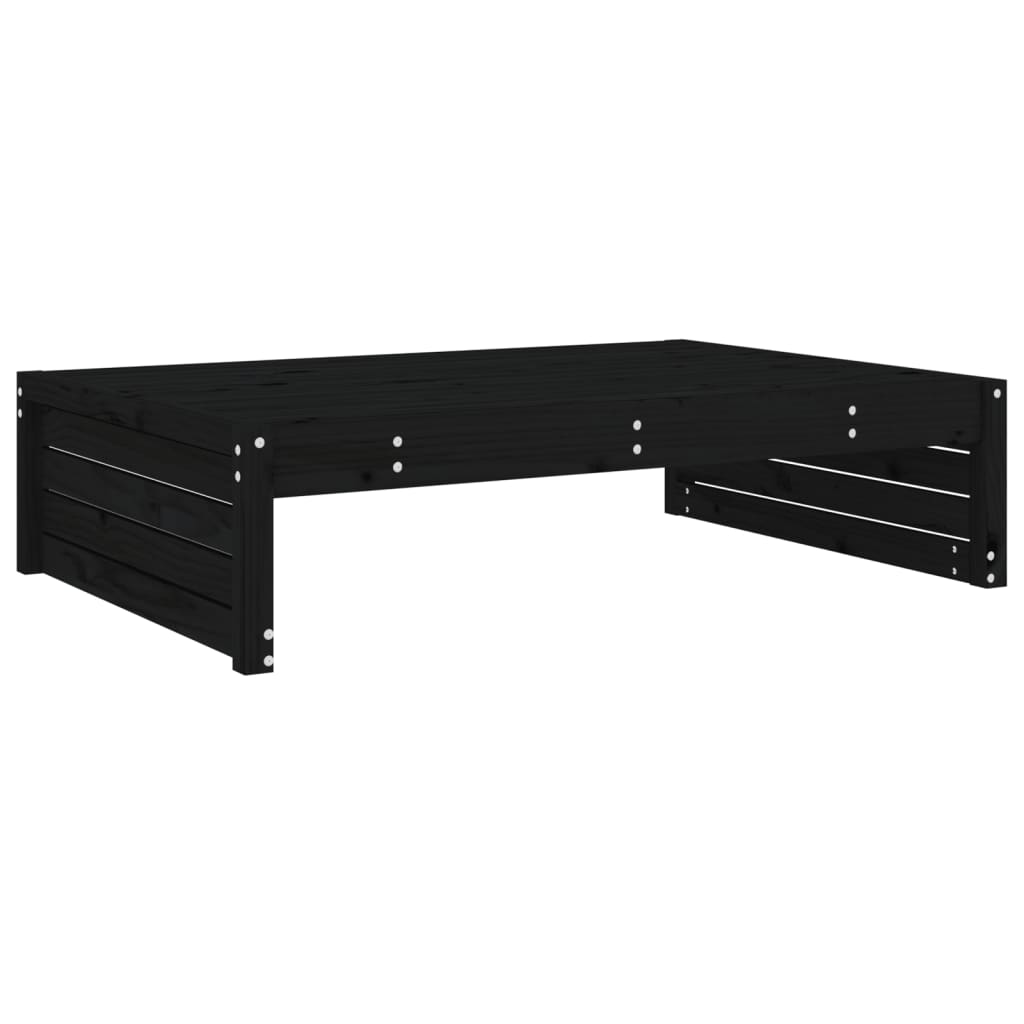 Hagefotskammel svart 120x80 cm heltre furu