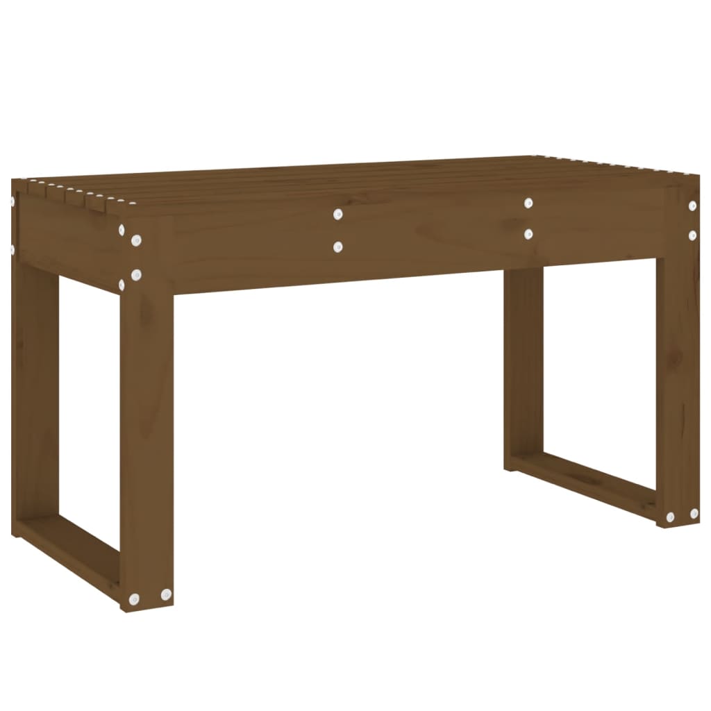 Hagebenk honningbrun 80x38x45 cm heltre furu