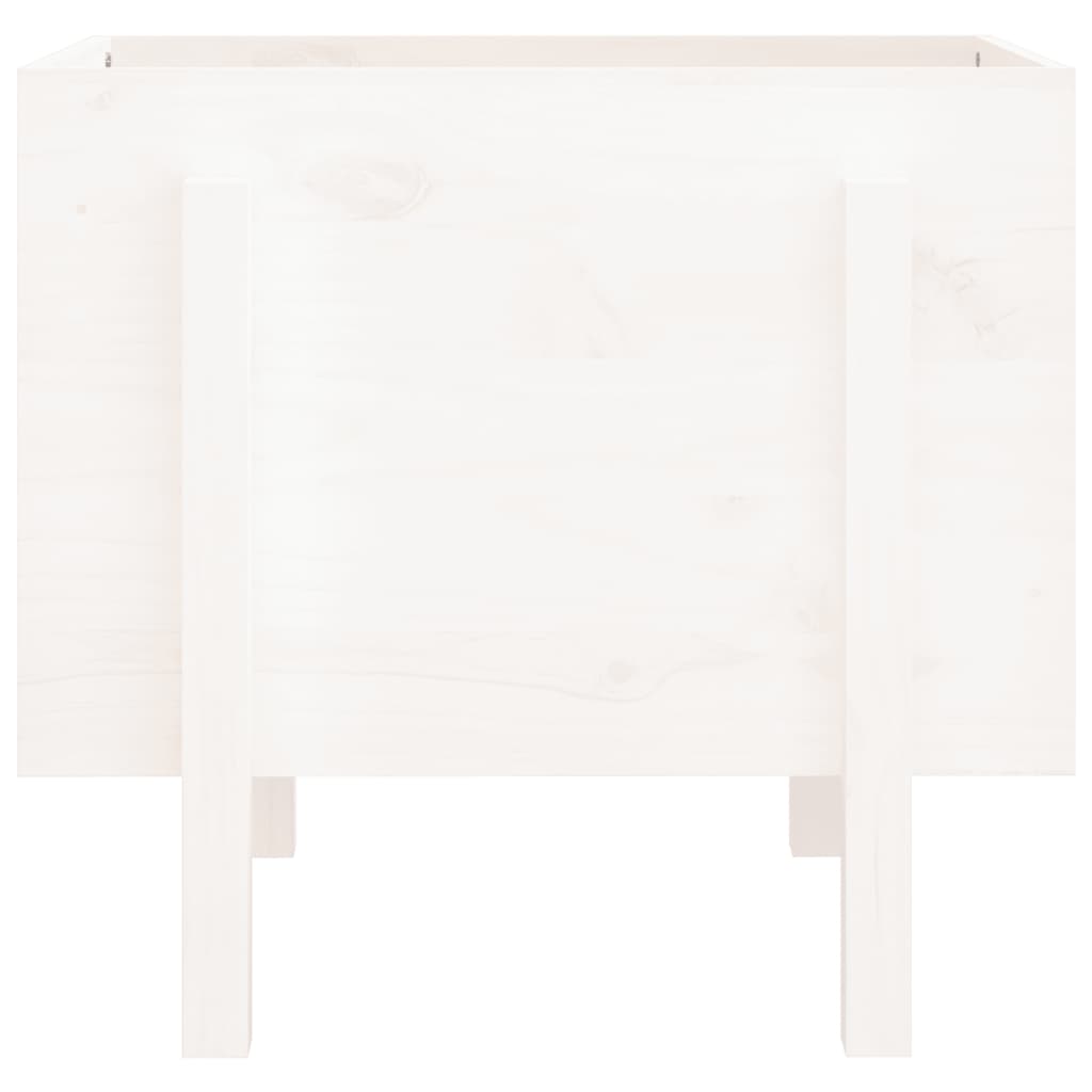 Hageplantekasse hvit 62x50x57 cm heltre furu