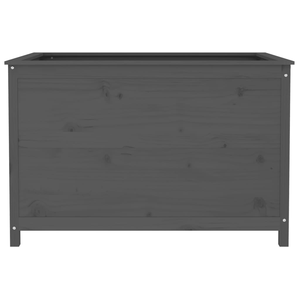 Høybed grå 119,5x82,5x78 cm heltre gran