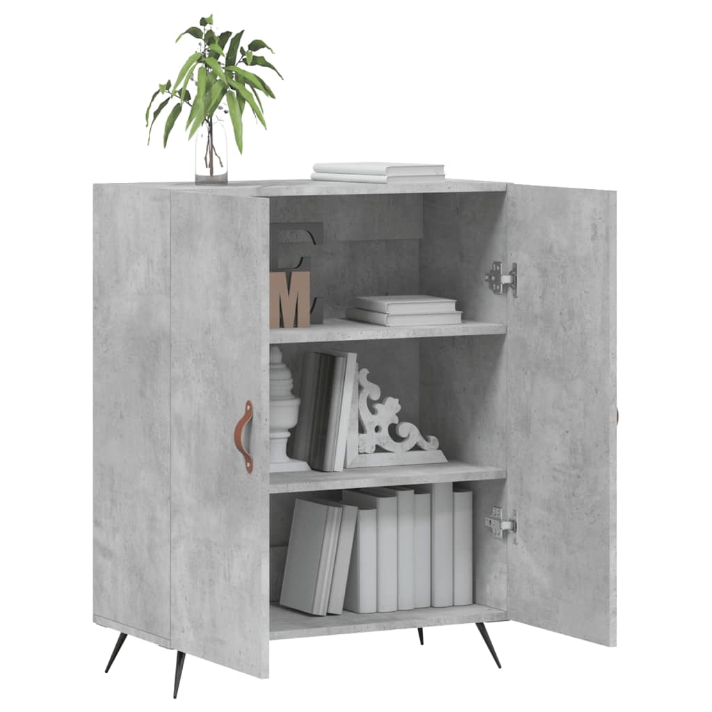 Skjenk betonggrå 69,5x34x90 cm konstruert tre