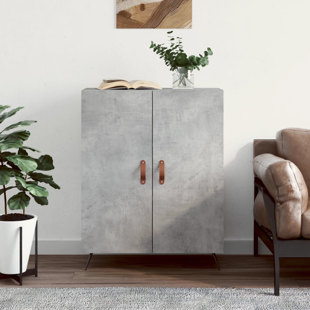 Skjenk betonggrå 69,5x34x90 cm konstruert tre