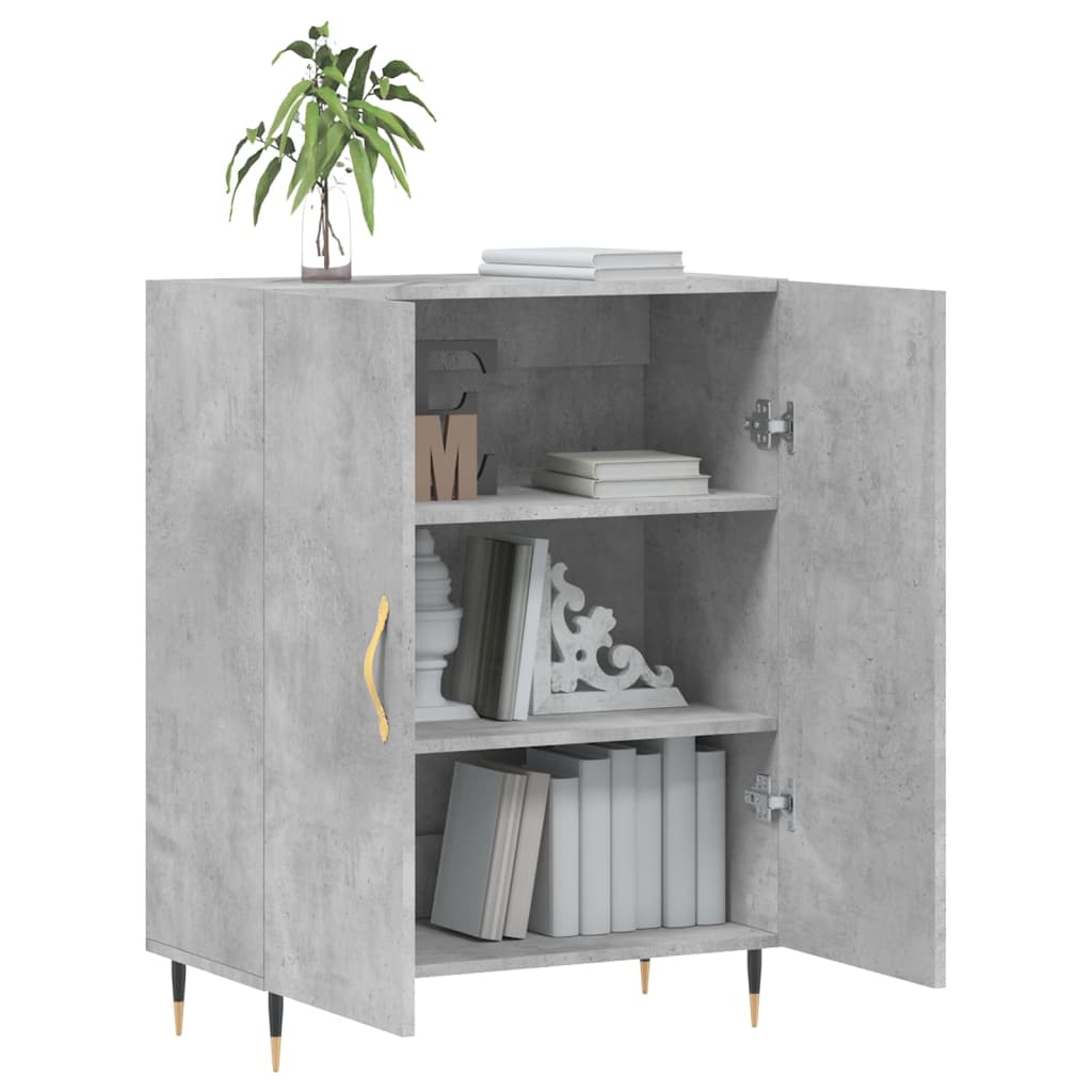 Skjenk betonggrå 69,5x34x90 cm konstruert tre