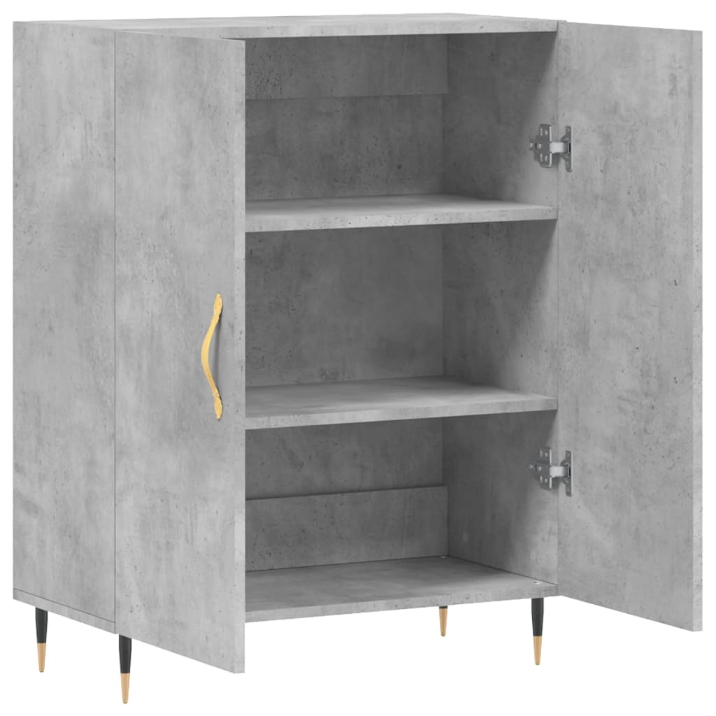 Skjenk betonggrå 69,5x34x90 cm konstruert tre