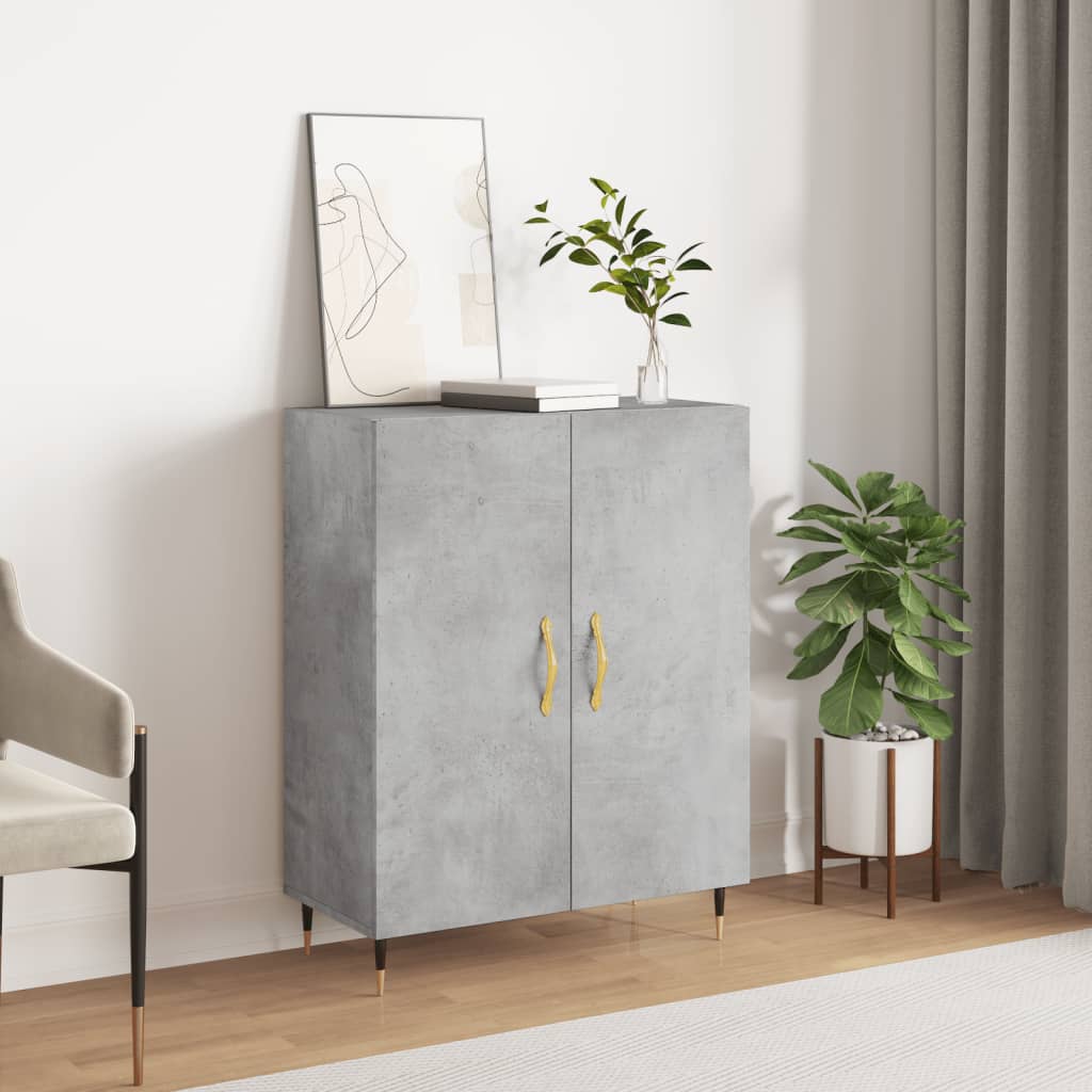 Skjenk betonggrå 69,5x34x90 cm konstruert tre