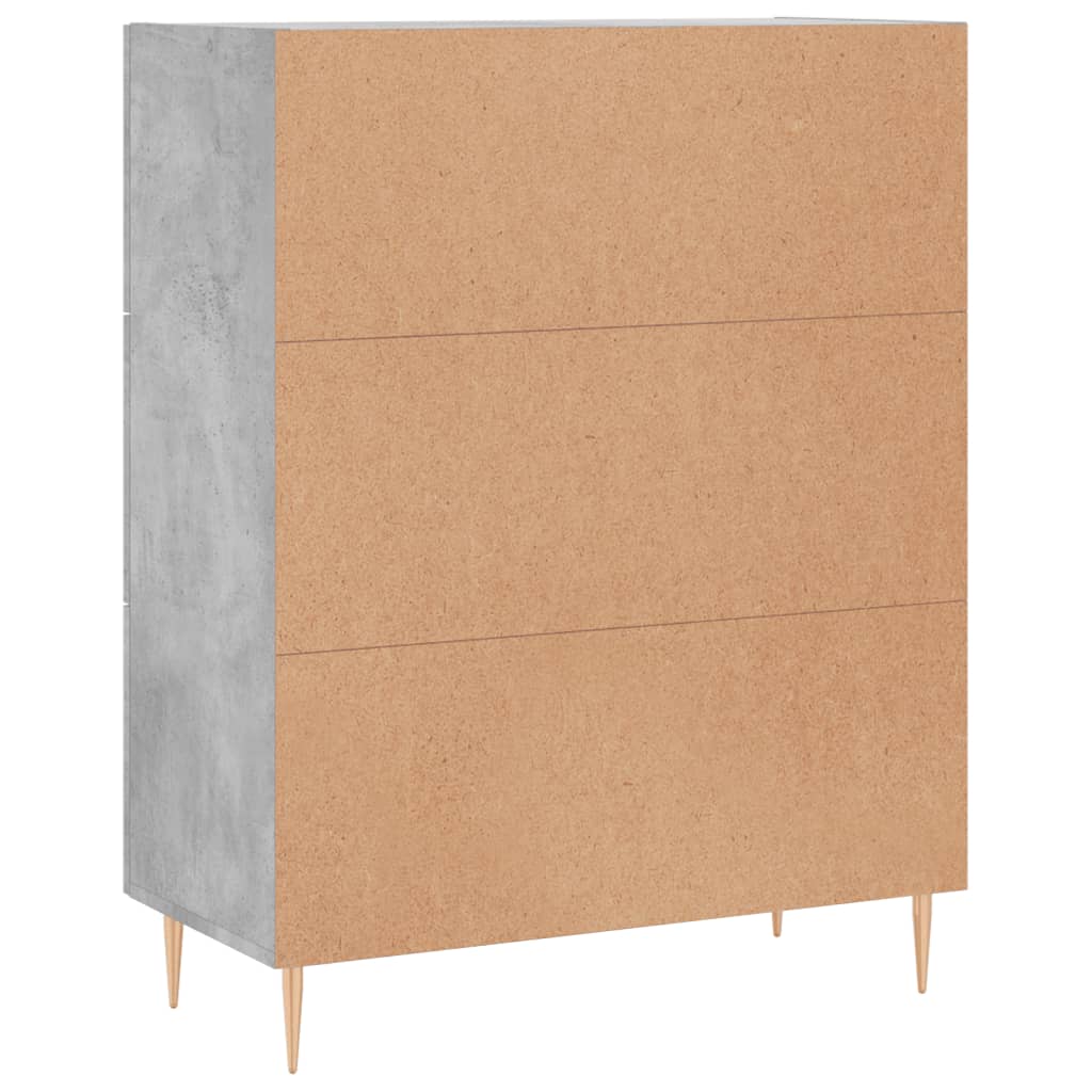 Skjenk betonggrå 69,5x34x90 cm konstruert tre