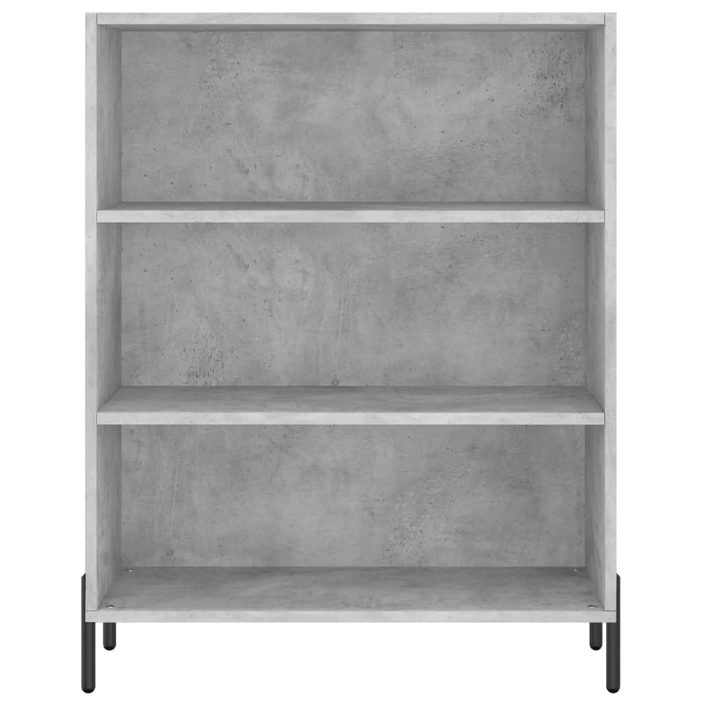 Hylle betonggrå 69,5x32,5x90 cm konstruert tre