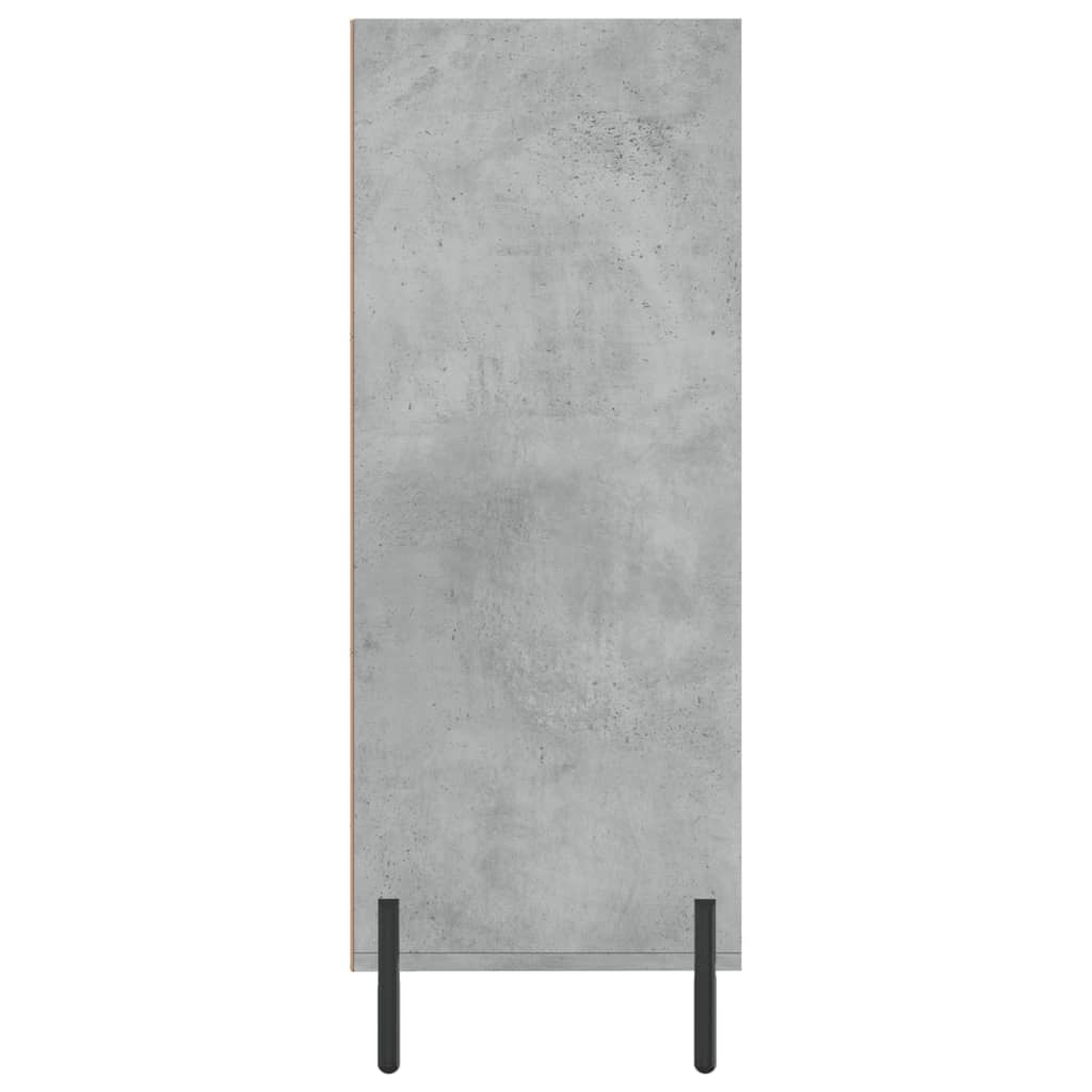 Hylle betonggrå 69,5x32,5x90 cm konstruert tre