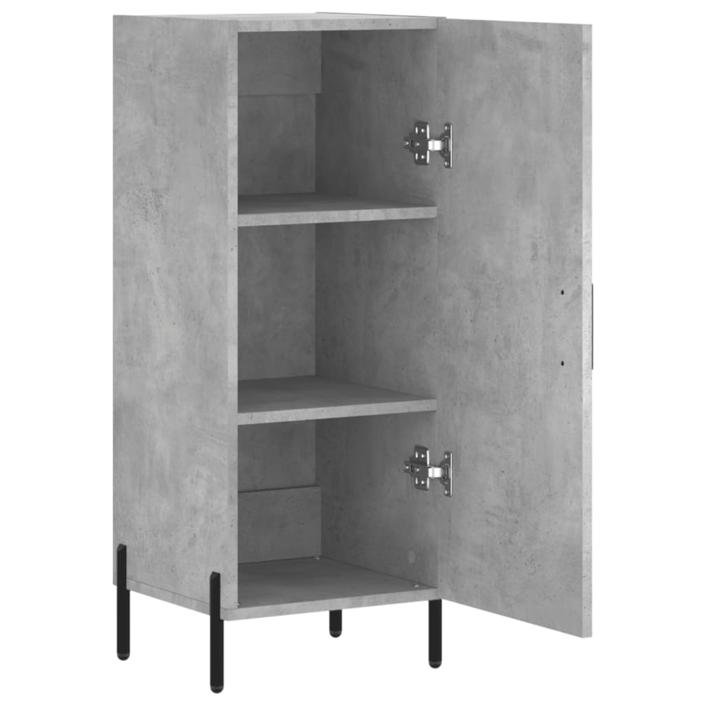 Skjenk betonggrå 34,5x34x90 cm konstruert tre
