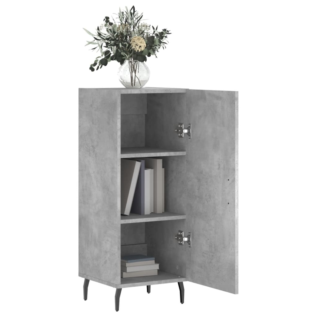 Skjenk betonggrå 34,5x34x90 cm konstruert tre