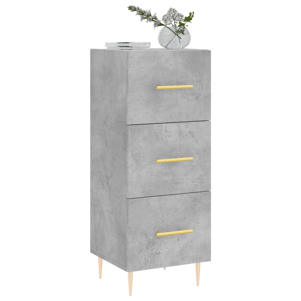 Skjenk betonggrå 34,5x34x90 cm konstruert tre