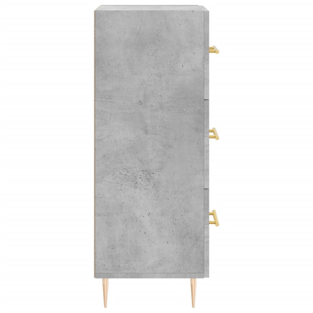 Skjenk betonggrå 34,5x34x90 cm konstruert tre