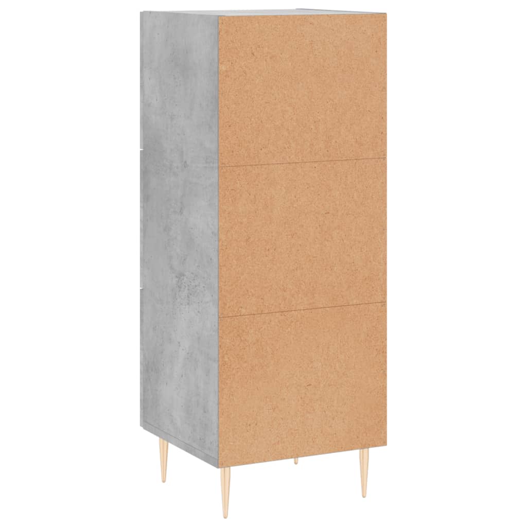 Skjenk betonggrå 34,5x34x90 cm konstruert tre