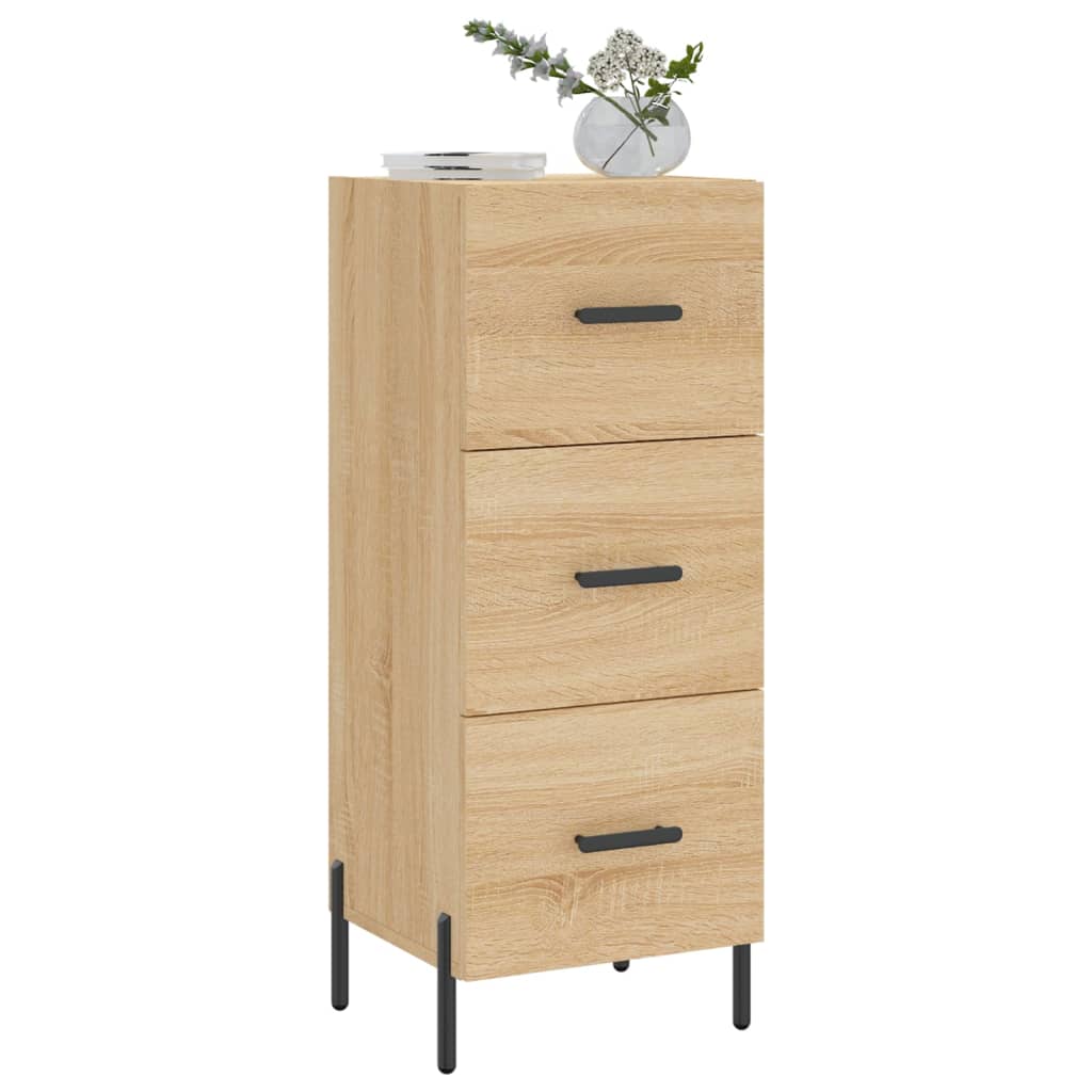 Skjenk sonoma eik 34,5x34x90 cm konstruert tre