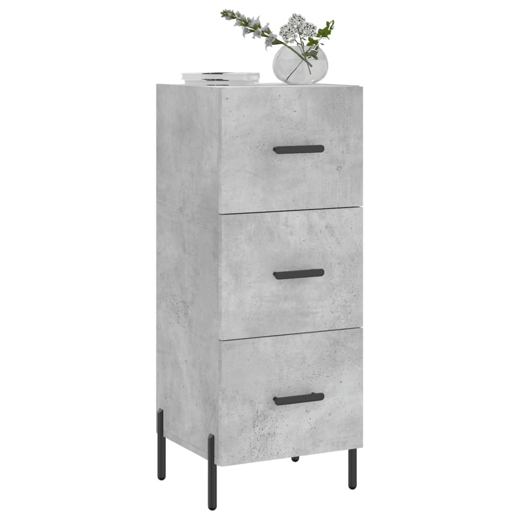 Skjenk betonggrå 34,5x34x90 cm konstruert tre