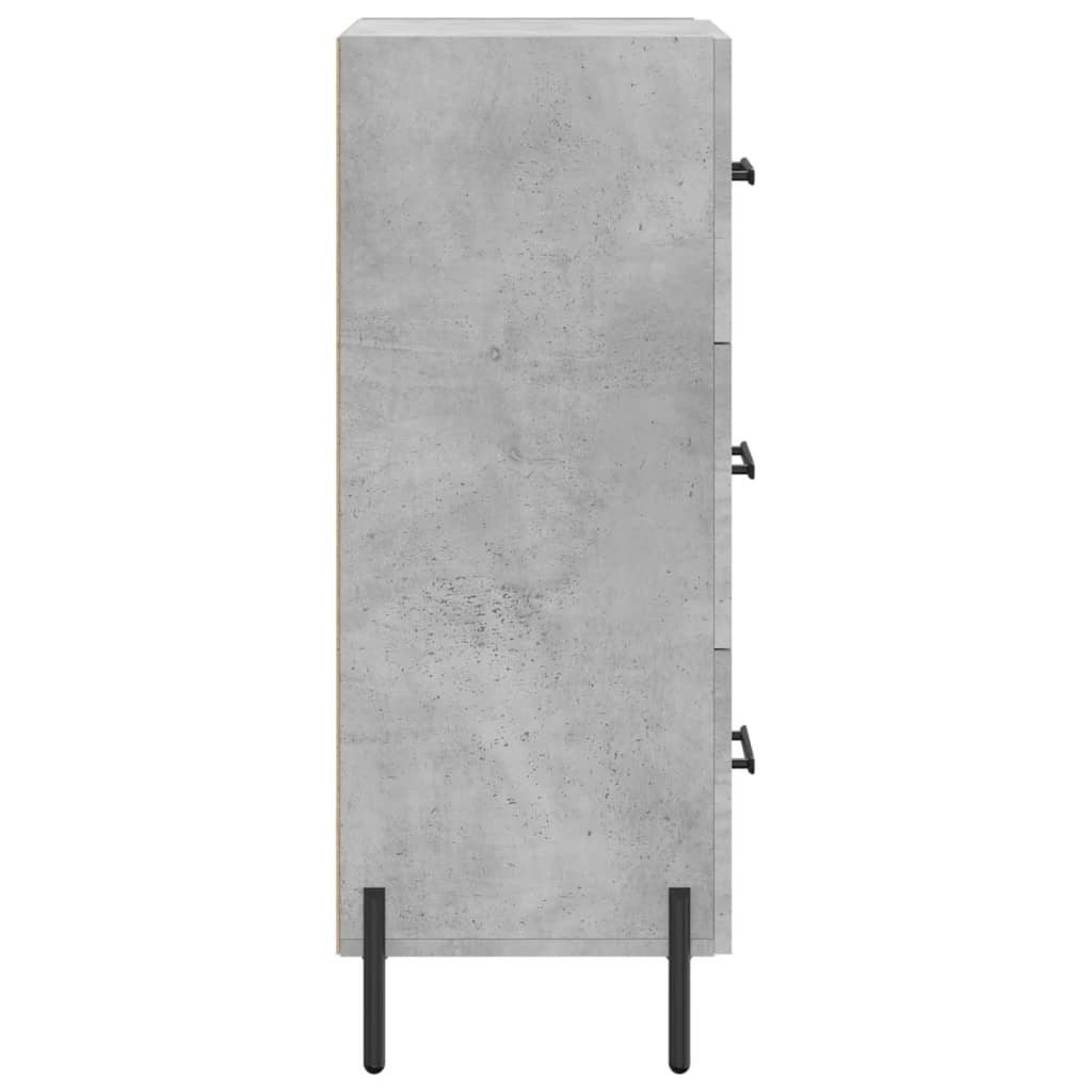 Skjenk betonggrå 34,5x34x90 cm konstruert tre