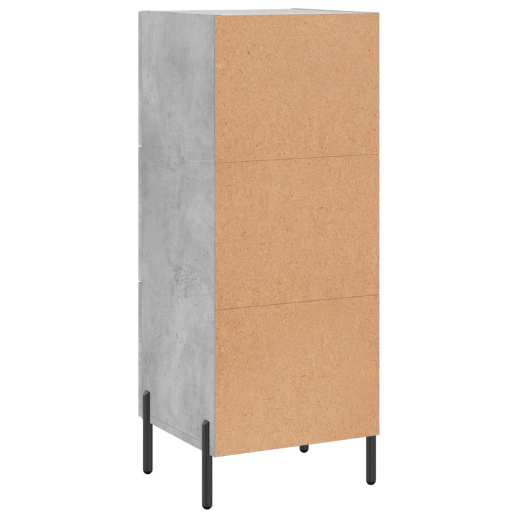 Skjenk betonggrå 34,5x34x90 cm konstruert tre