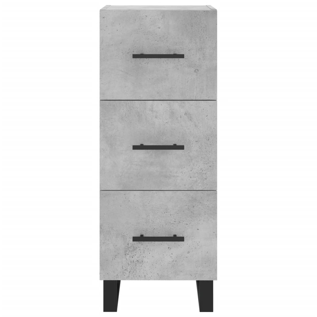 Skjenk betonggrå 34,5x34x90 cm konstruert tre
