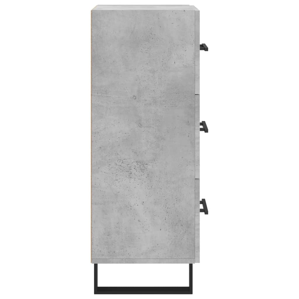 Skjenk betonggrå 34,5x34x90 cm konstruert tre