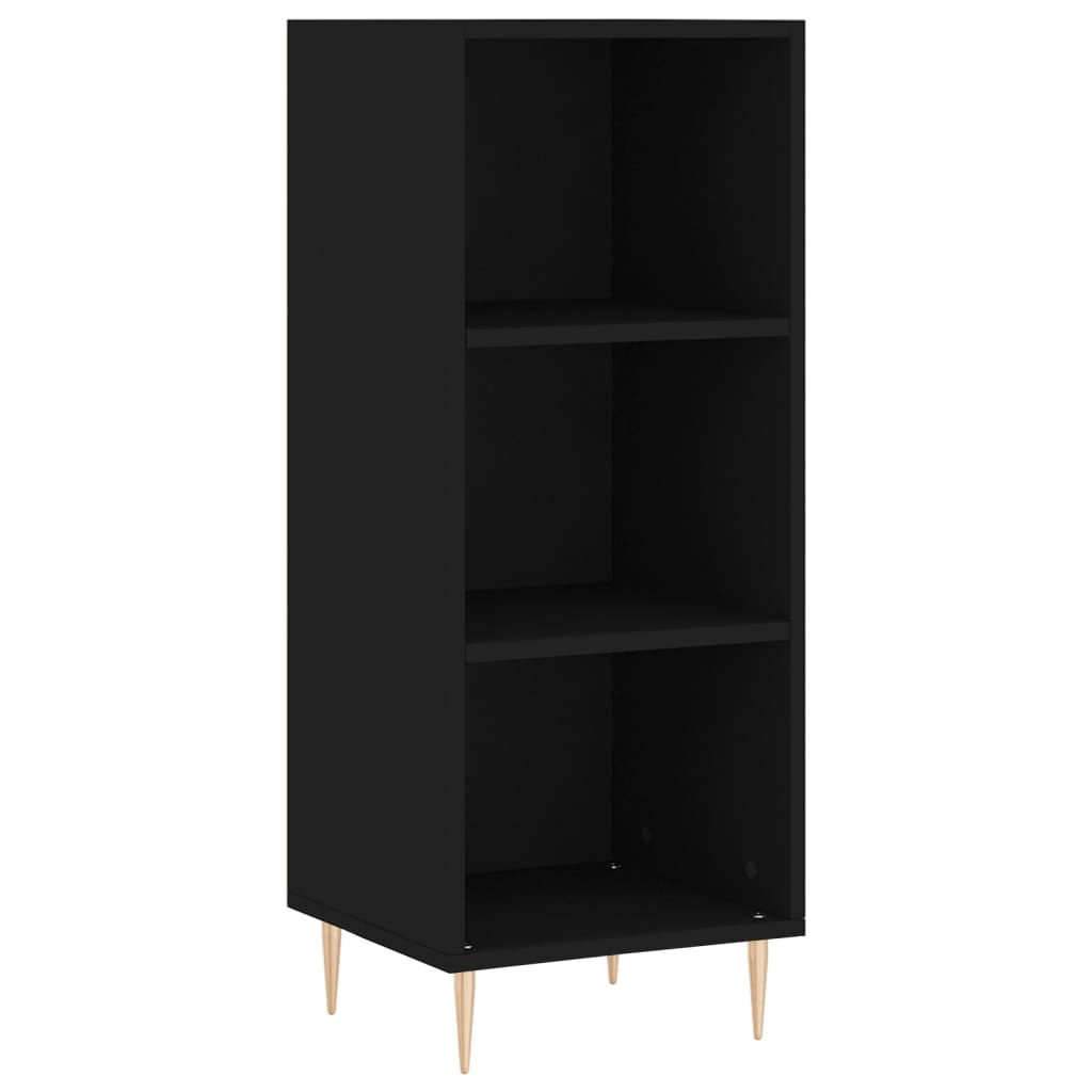 Skjenk svart 34,5x32,5x90 cm konstruert tre