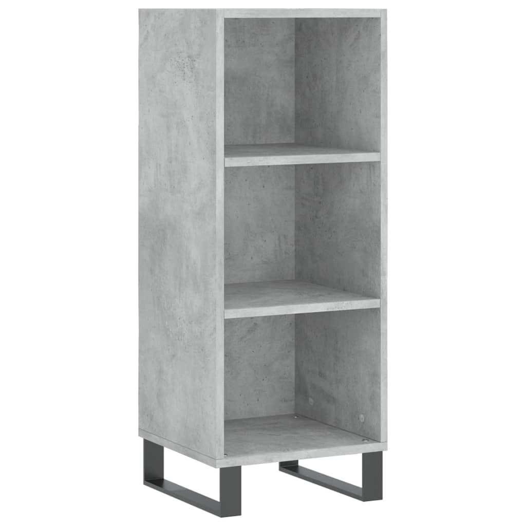 Skjenk betonggrå 34,5x32,5x90 cm konstruert tre