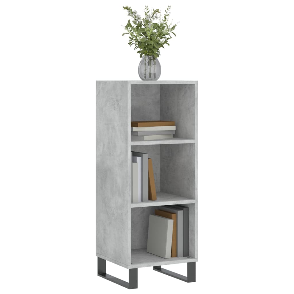 Skjenk betonggrå 34,5x32,5x90 cm konstruert tre