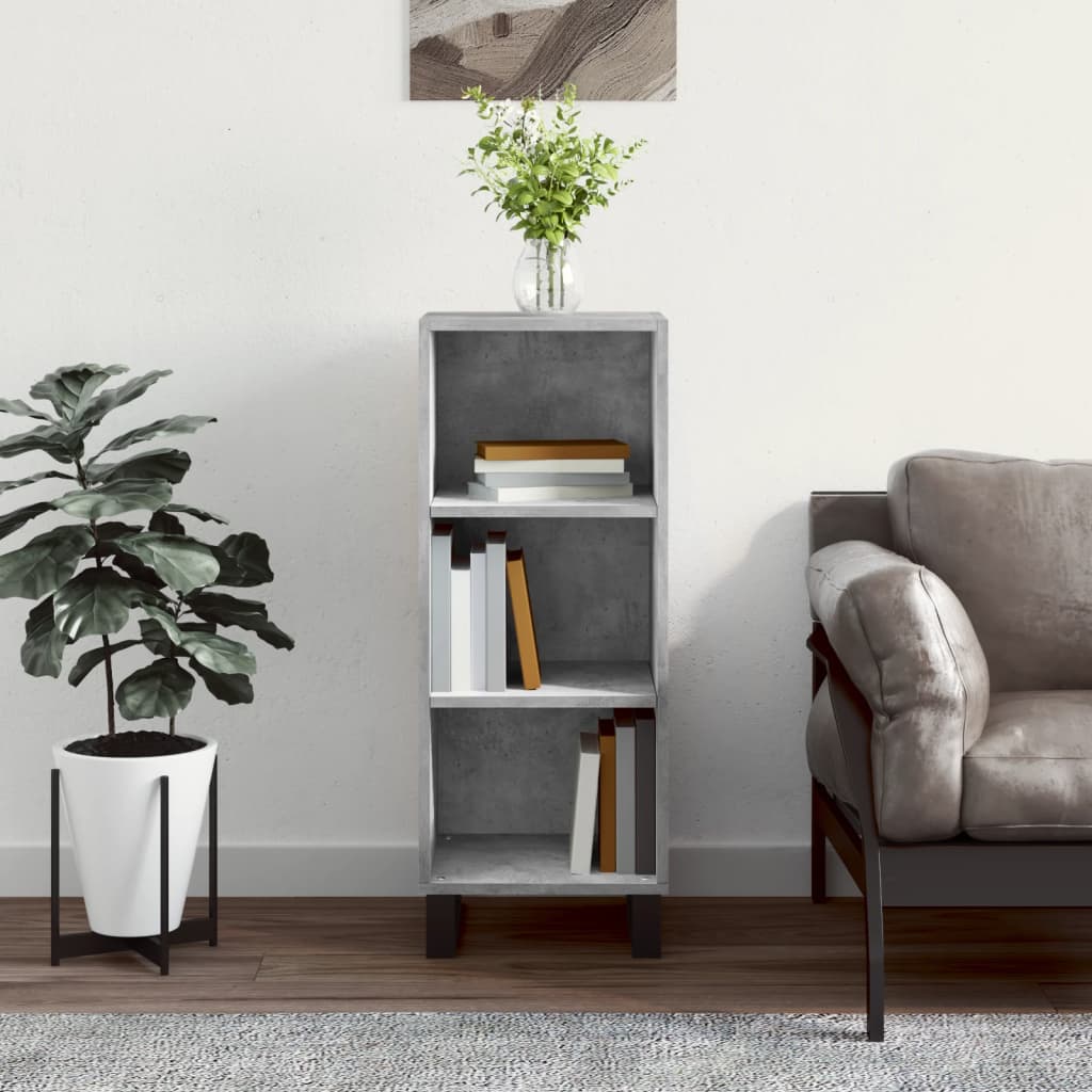 Skjenk betonggrå 34,5x32,5x90 cm konstruert tre