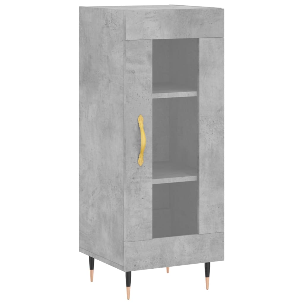 Skjenk betonggrå 34,5x34x90 cm konstruert tre