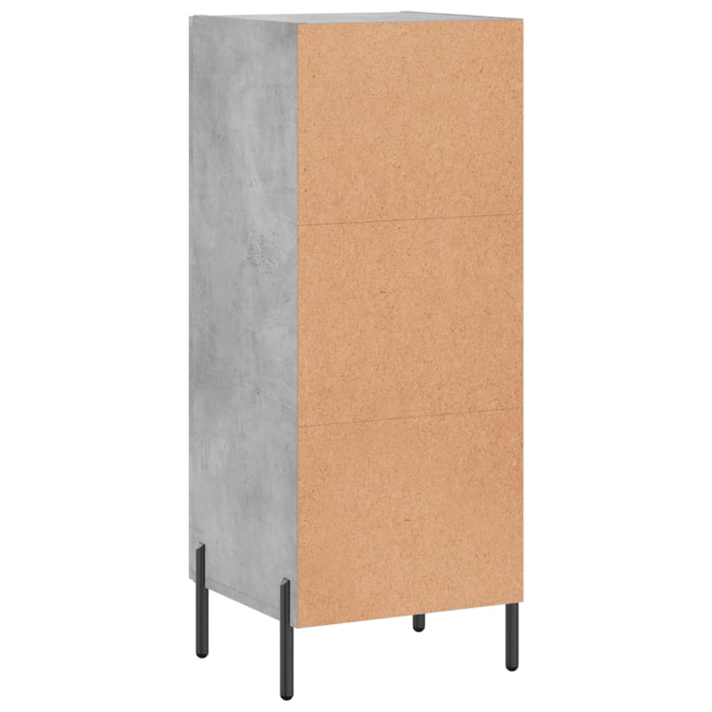 Skjenk betonggrå 34,5x34x90 cm konstruert tre